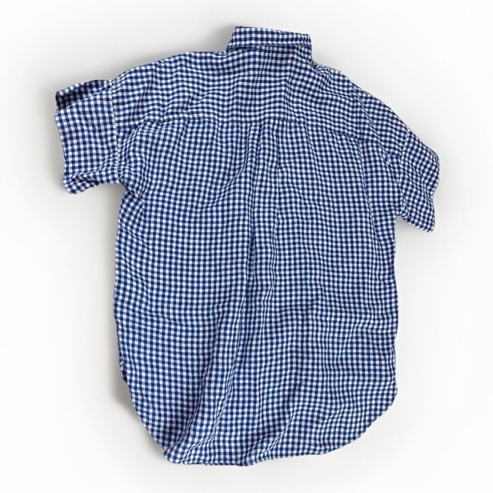Lauren Ralph Lauren Shirt Mens Sz L Blue Plaid Linen Button Up Black Label - Picture 3 of 9